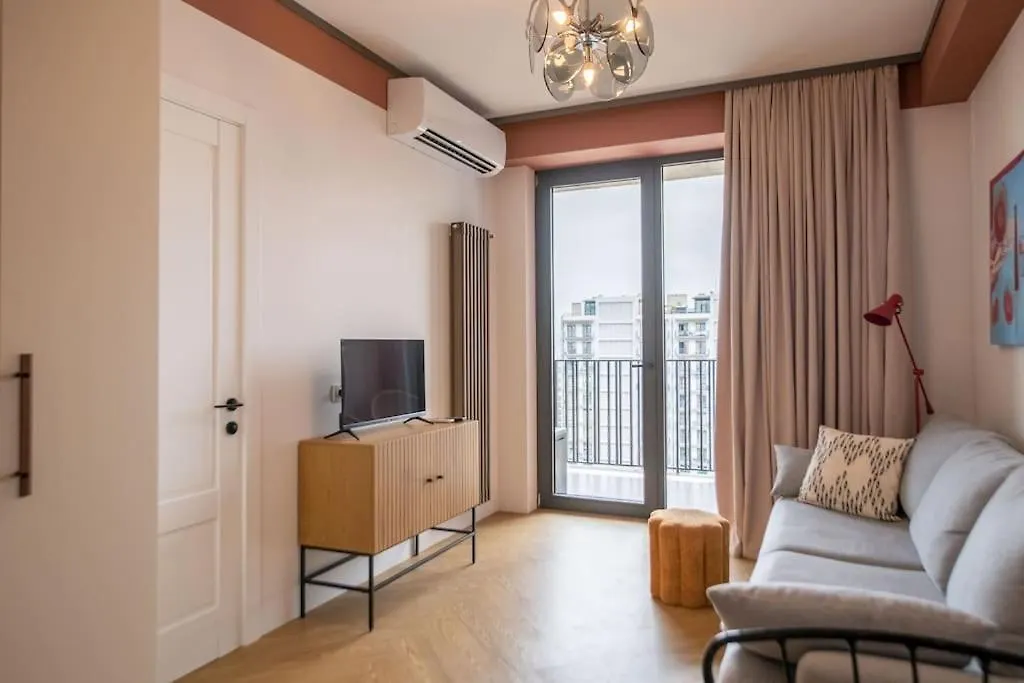 Gg Home - Stylish 1-Bedroom Apartment With Great View تبليسي