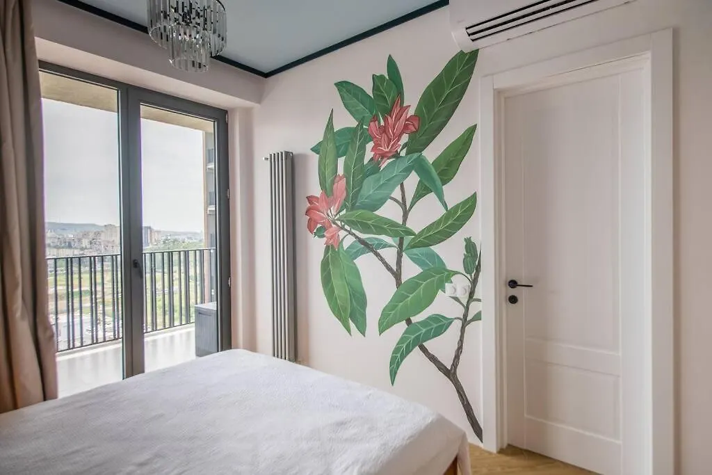Gg Home - Stylish 1-Bedroom Apartment With Great View تبليسي